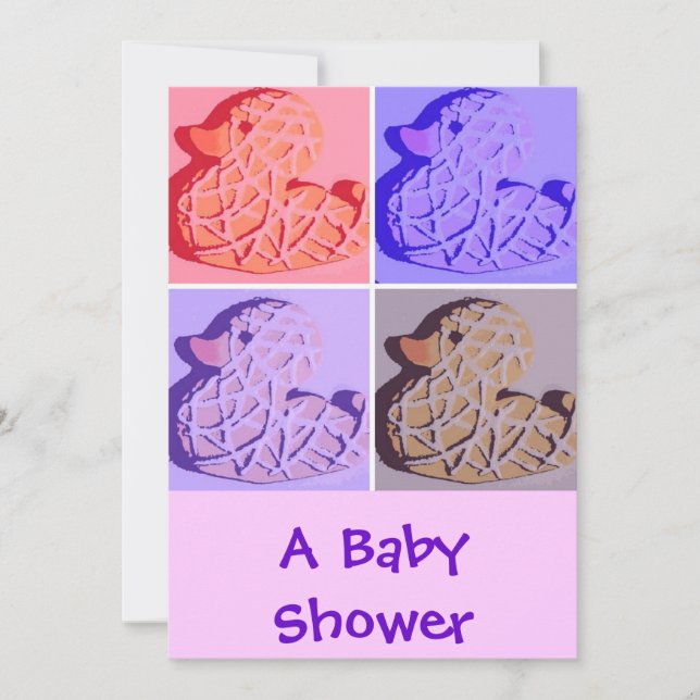 Invitation Un Baby shower (Devant)