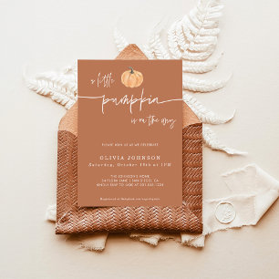 Invitation Un Baby shower Automne Un Peu Citrouille Neutre