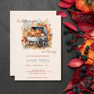 Invitation Un Baby shower Automne Un Peu Citrouille Neutre