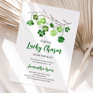 Invitation Un Baby shower De Charme Un Peu Lucky