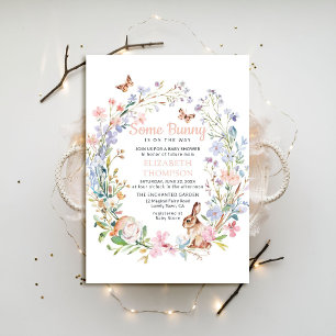 Invitation Un Baby shower de Jardin Fleur sauvage Enchanté Bu