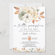Un Baby shower Floral D'Automne Un Peu Citrouille