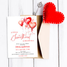 Un Baby shower moderne Valentine un peu amoureux