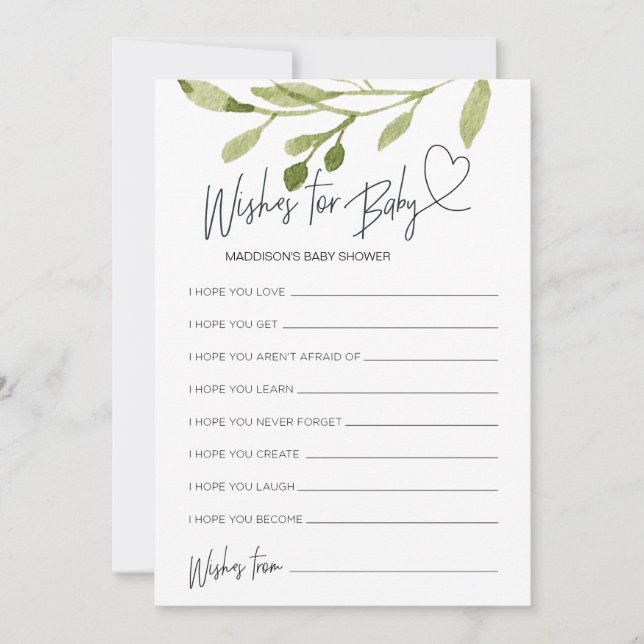 Invitation Un Baby shower Neutre Pour Les Femmes Et Les Homme (Devant)