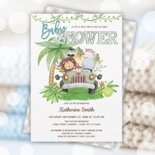 Invitation Un Baby shower sauvage