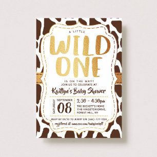 Invitation Un Baby shower sauvage