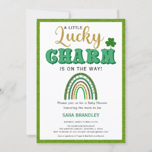 Invitation Un Baby shower St. Patrick un peu charmant