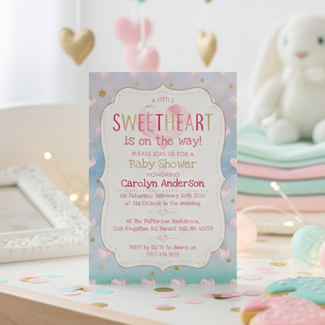 Invitation Un Baby shower Un Peu Chéri (Créateur téléchargé)