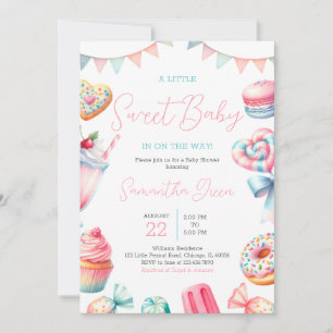 Invitation Un Baby shower Un Peu Sucré