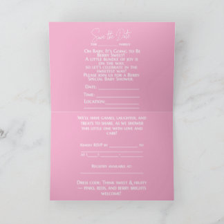 INVITATION UN BÉBÉ À LA SAVEUR DE FRUIT EST EN ROUTE