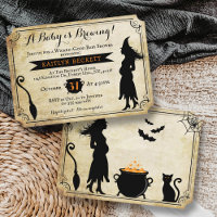 "Un bébé brasse" Baby shower Vintage d'Halloween