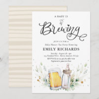Un bébé brasse du Baby shower de bière vert