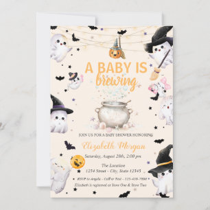Invitation Un Bébé brasse Du Fantôme Baby shower Doté