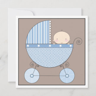 Invitation Un bébé doué en Baby shower de transport Invitatio