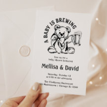 Un Bébé est en train de brasser | Baby shower Tedd