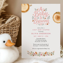 Un bébé prépare un thème de café Baby Shower