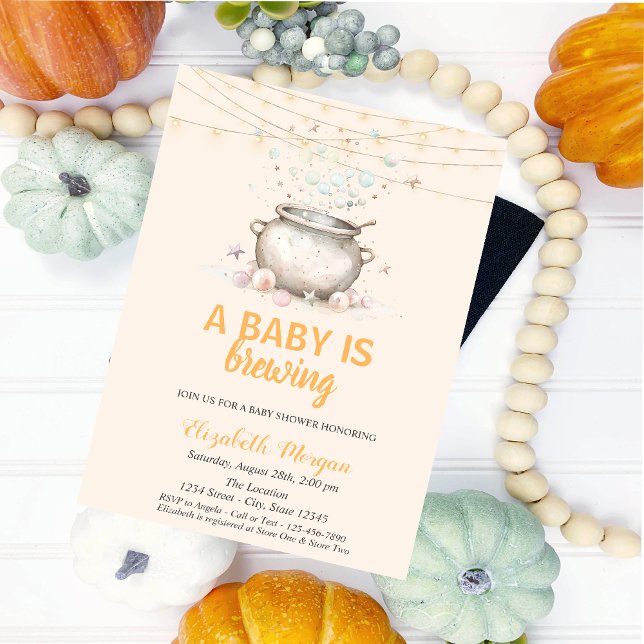 Invitation Un bébé se prépare Points Mignon Shower de bébé Ha (Créateur téléchargé)