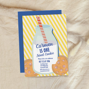 Invitation Un biscuit sucré Whimsical premier anniversaire