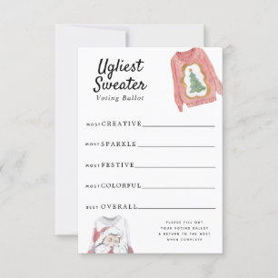 Invitation Un bulletin de vote affreux et sueur