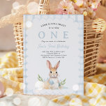 Invitation Un Bunny Pastel Printemps Bleu En vichy 1er Annive<br><div class="desc">Célébration Classique Du Lapin ! Des lapins adorables et des motifs en vichy pour un anniversaire à thème de printemps parfait! Parcourez nos articles assortis soigneusement conçus pour se compléter de manière transparente. Créez un look cohésif avec décoration coordonnée, vaisselle et accessoires. Tous les modèles sont © PIXEL PERFECTION PARTY...</div>