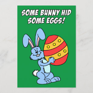Invitation Un certain lapin a caché la chasse à oeuf de