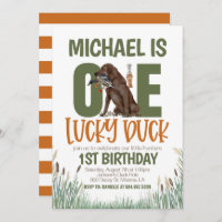 Un Chasse au Canard chanceux premier anniversaire