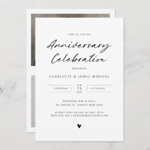 Invitation Un coeur d'amour minimaliste