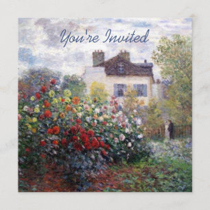 Invitation Un coin du jardin avec le chauffage de Chambre de