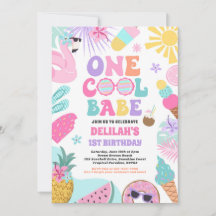Un Cool Babe Tropical Été 1er Anniversaire Fête