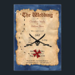 Invitation Un crâne et une épée pirates uniques<br><div class="desc">C'est une faire-part de mariage unique sur le thème des pirates !  Customisez-le à votre journée spéciale !</div>