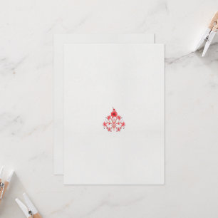Invitation un design de fleur rouge sur un arrière - plan bla