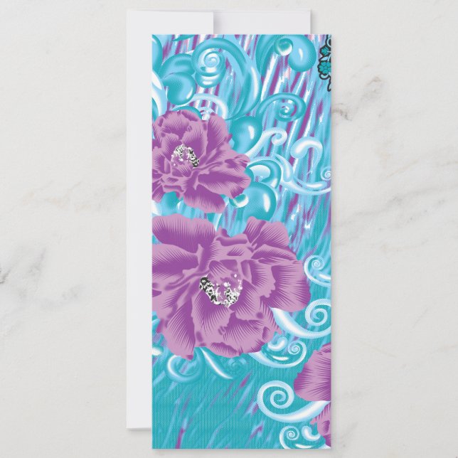 Invitation Un design de textile vibrant mettant en vedette du (Devant)