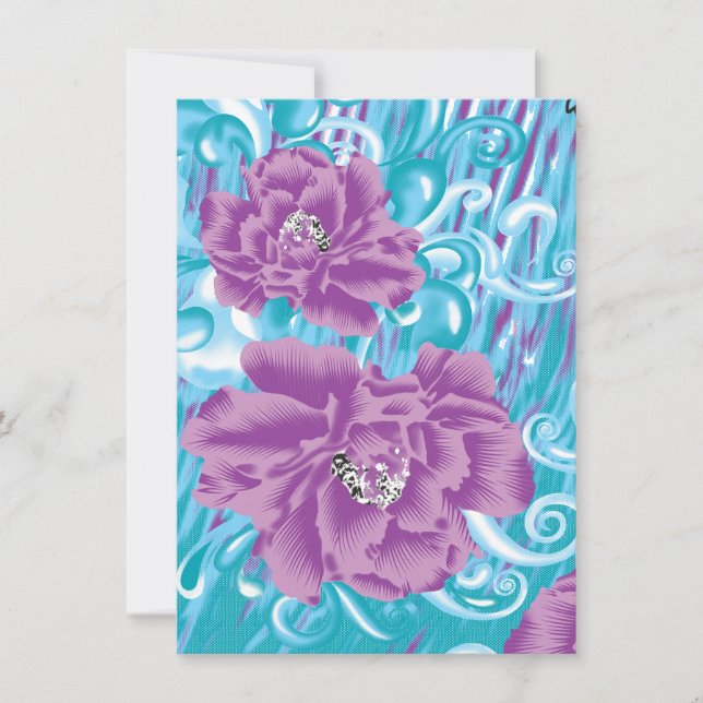 Invitation Un design de textile vibrant mettant en vedette du (Devant)