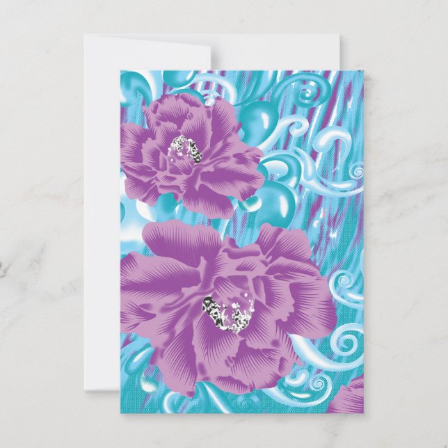 Invitation Un design de textile vibrant mettant en vedette du (Devant)
