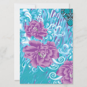 Invitation Un design textile vibrant mettant en vedette du vi