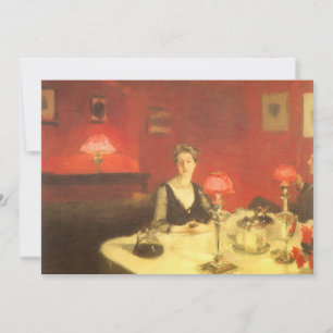 Invitation Un dîner table de nuit par John Singer Sargent