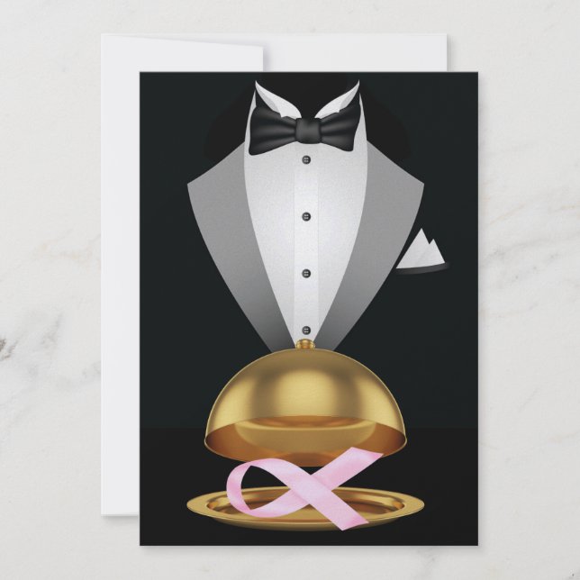 Invitation Un Élégant événement de sensibilisation au cancer  (Devant)