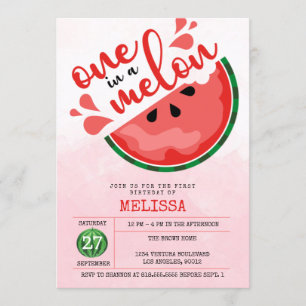 INVITATION UN EN MELON - PREMIER ANNIVERSAIRE