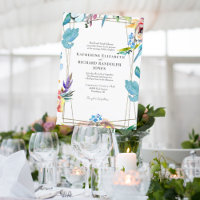 Un Endroit Coloré Floral Élégant Mariage