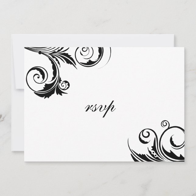 Invitation Un événement de Cravate noire -cartes rsvp (Devant)