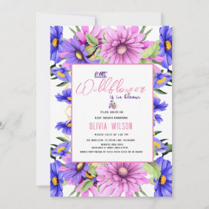 Invitation Un fleur sauvage rose vif et violet est en route #