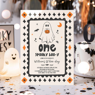 Invitation Un garçon fantôme de Halloween effrayant pour son