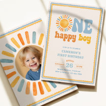 Un Garçon Heureux Sunshine 1er Anniversaire