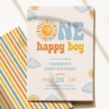 Un Garçon Heureux Sunshine 1er Anniversaire