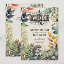 Un hérisson sauvage Baby Woodland Animaux