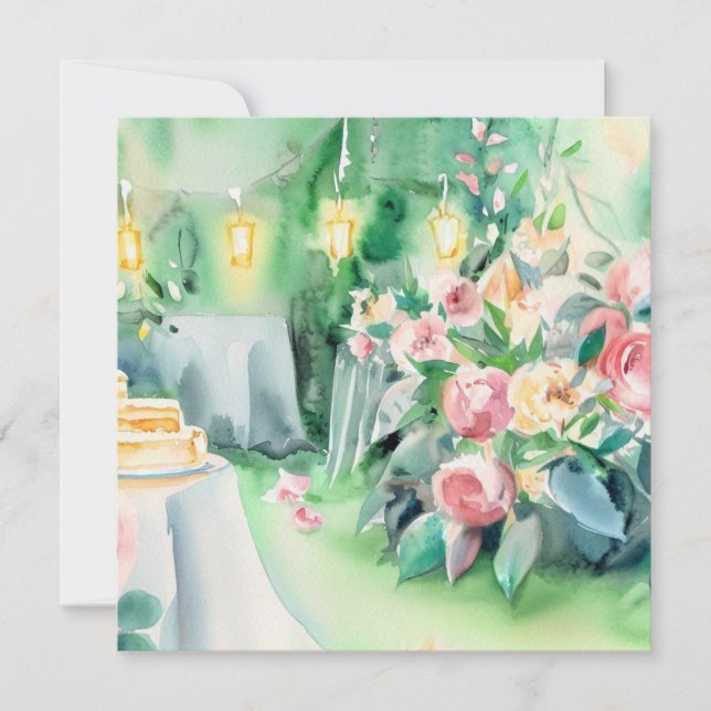 Invitation Un Jardin Enchanté : Tea Soiree, Un Baby shower (Devant)