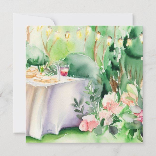 Invitation Un jardin enchanté : Un Baby shower (Devant)