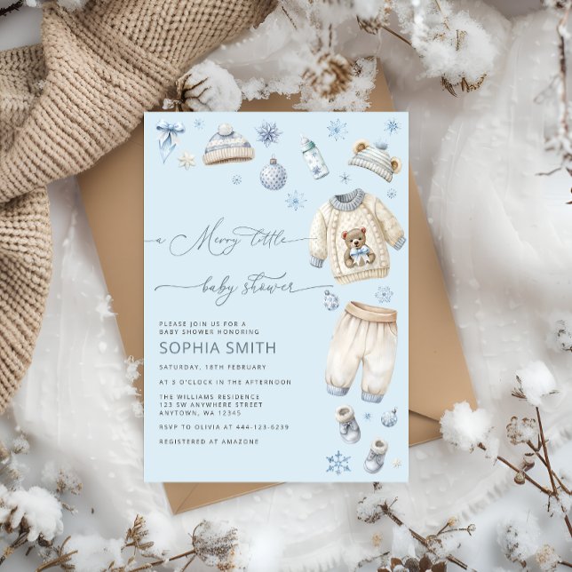 Invitation Un joli Baby shower pour bébé (Créateur téléchargé)