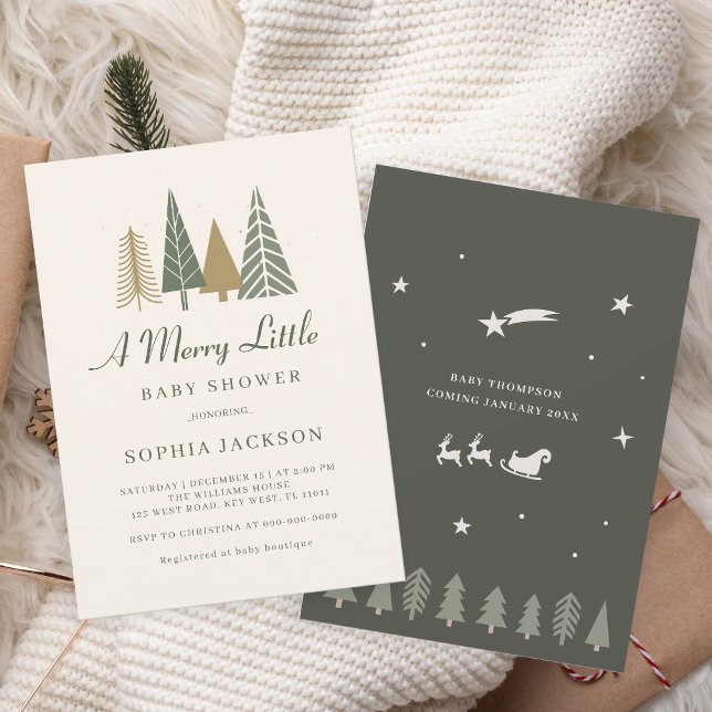 Invitation Un joli petit Baby shower d'hiver (Créateur téléchargé)