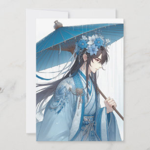 Invitation Un Joli Seigneur Chinois (Style Manga Oriental)